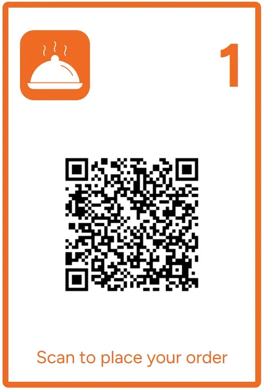 QR code scanning for restaurant ordering system
